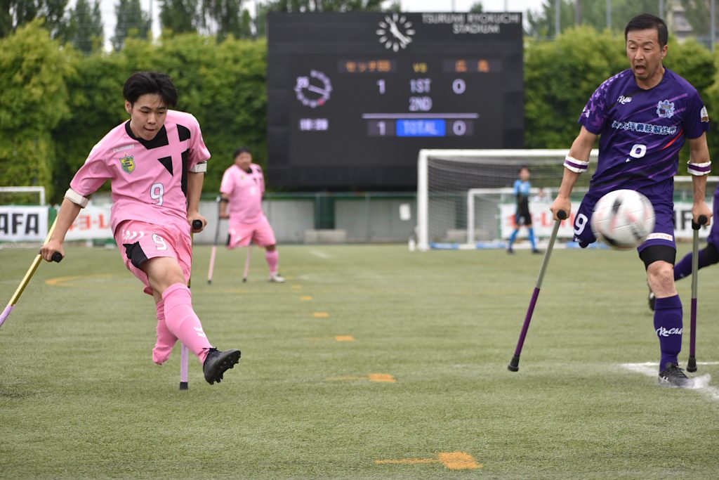 アンプティサッカー「レオピン杯」で新しい試み